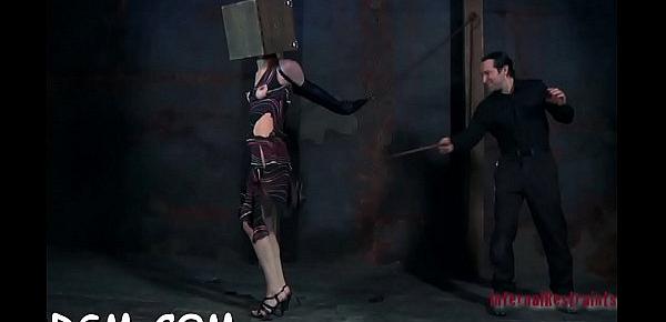  Torturing gal with sex tools